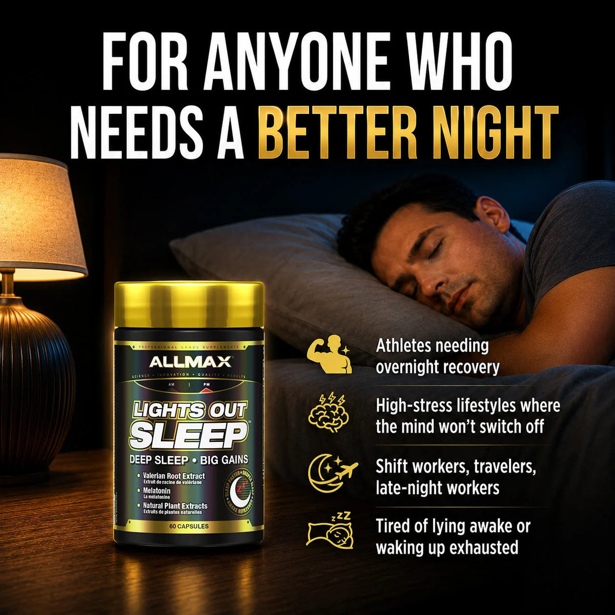 Lights Out Sleep. Sleep Aid Supplement