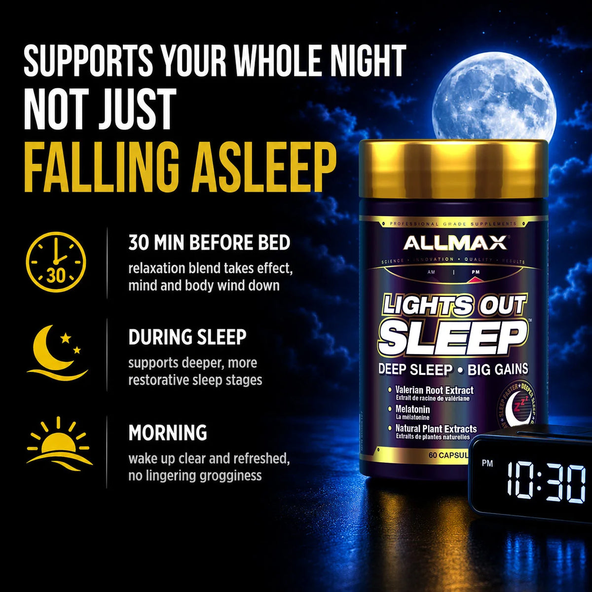 Lights Out Sleep. Sleep Aid Supplement