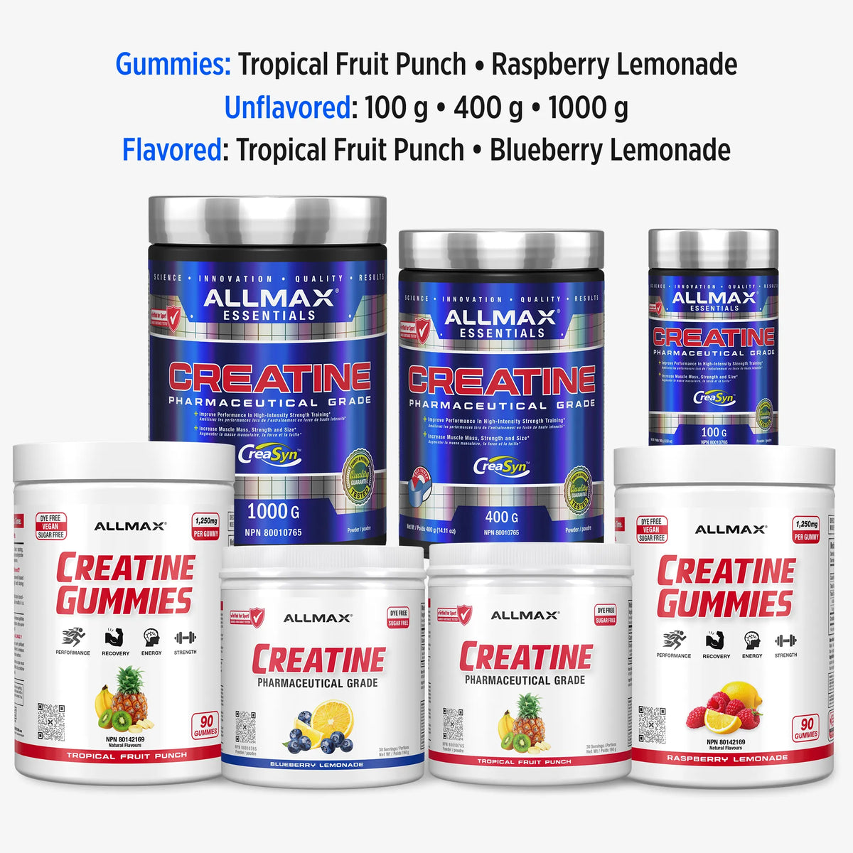 Flavored Creatine Monohydrate Powder