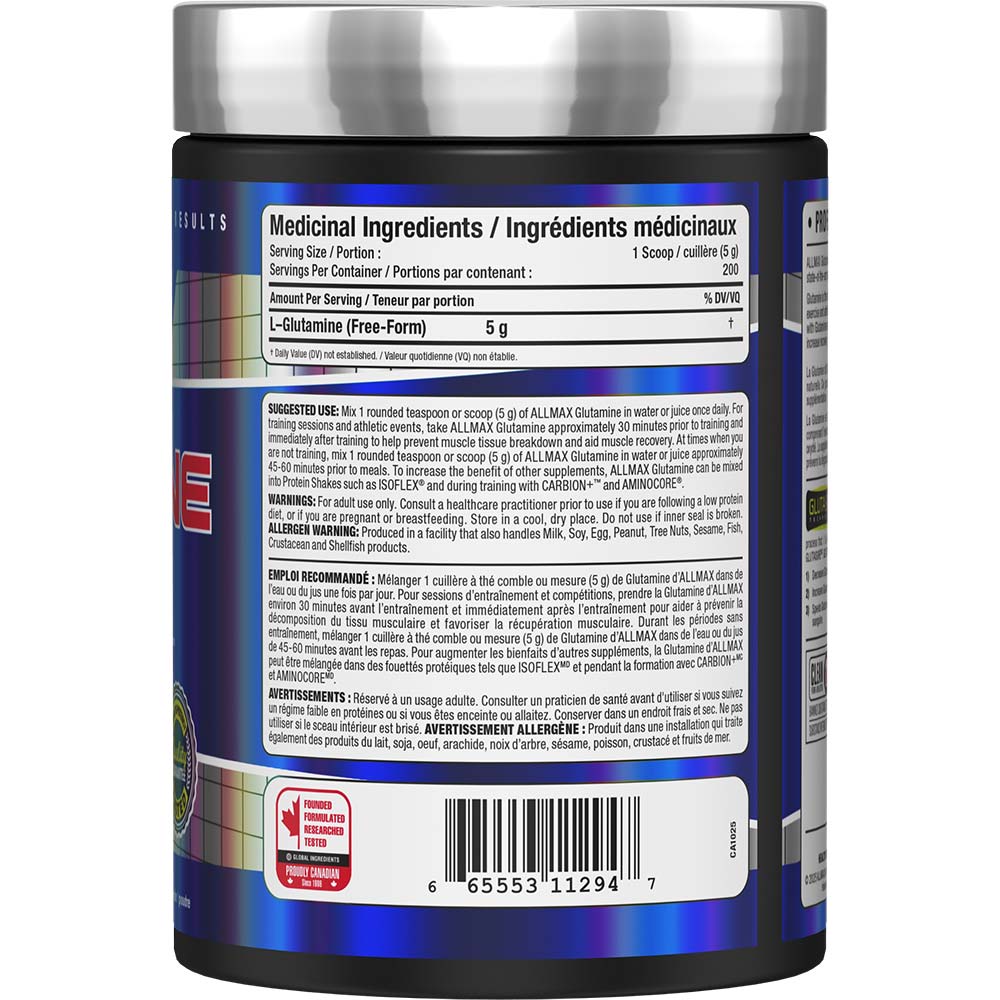 L-Glutamine Powder ALLMAX Nutrition 1000g