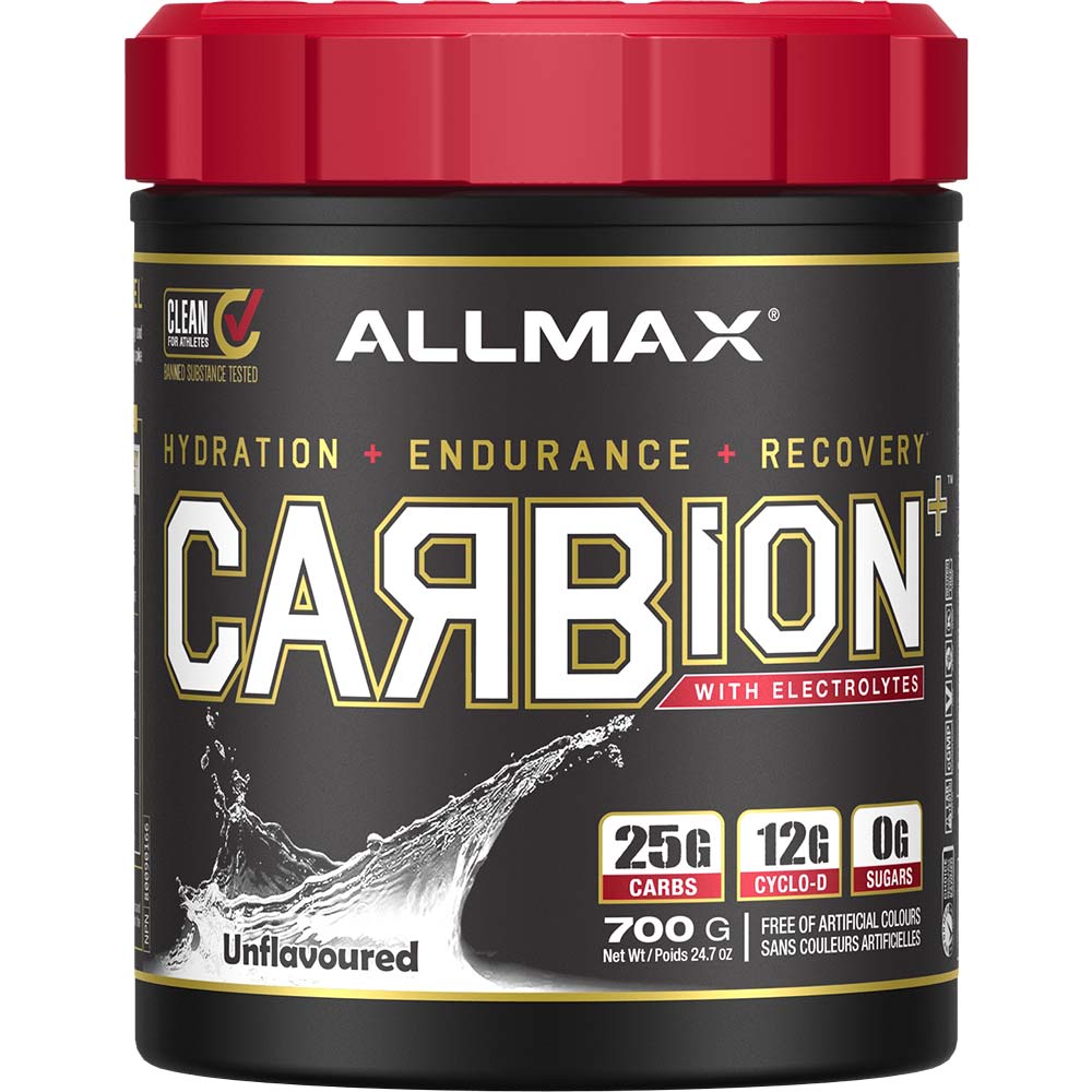 Carbion 25 Serv by ALLMAX Nutrition in Unflavour Flavor and 700g Size.