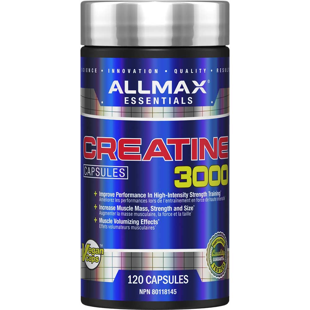 Creatine Capsule by ALLMAX Nutrition in 120ct Size.