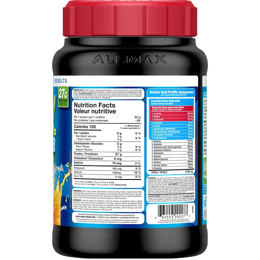 Isoflex by ALLMAX Nutrition in Chiller Peach Flavour and 2lb Size. SFP