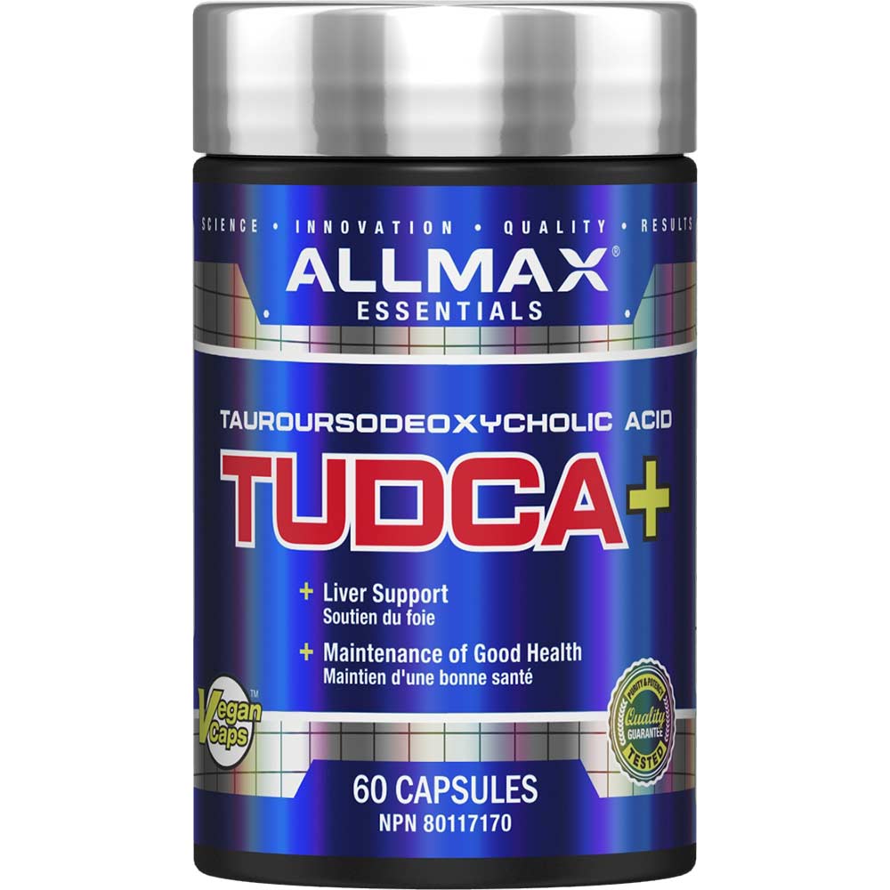 TUDCA + by ALLMAX Nutrition in 60ct Size.