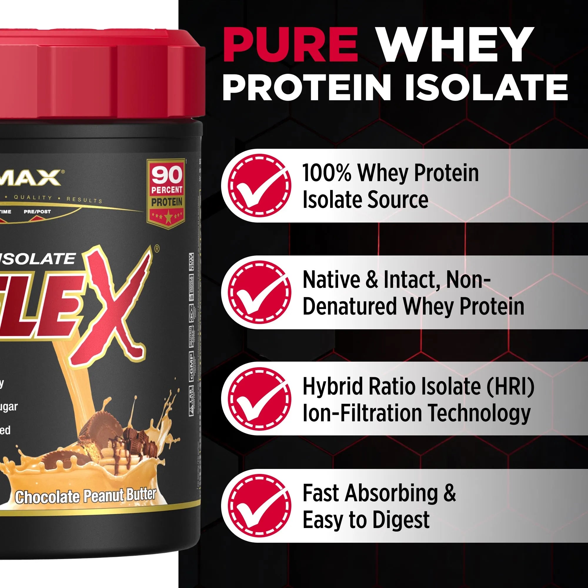 Isoflex: 100% Pure Whey Protein Isolate Powder