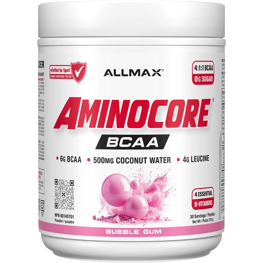 Allmax Aminocore new label white in white background