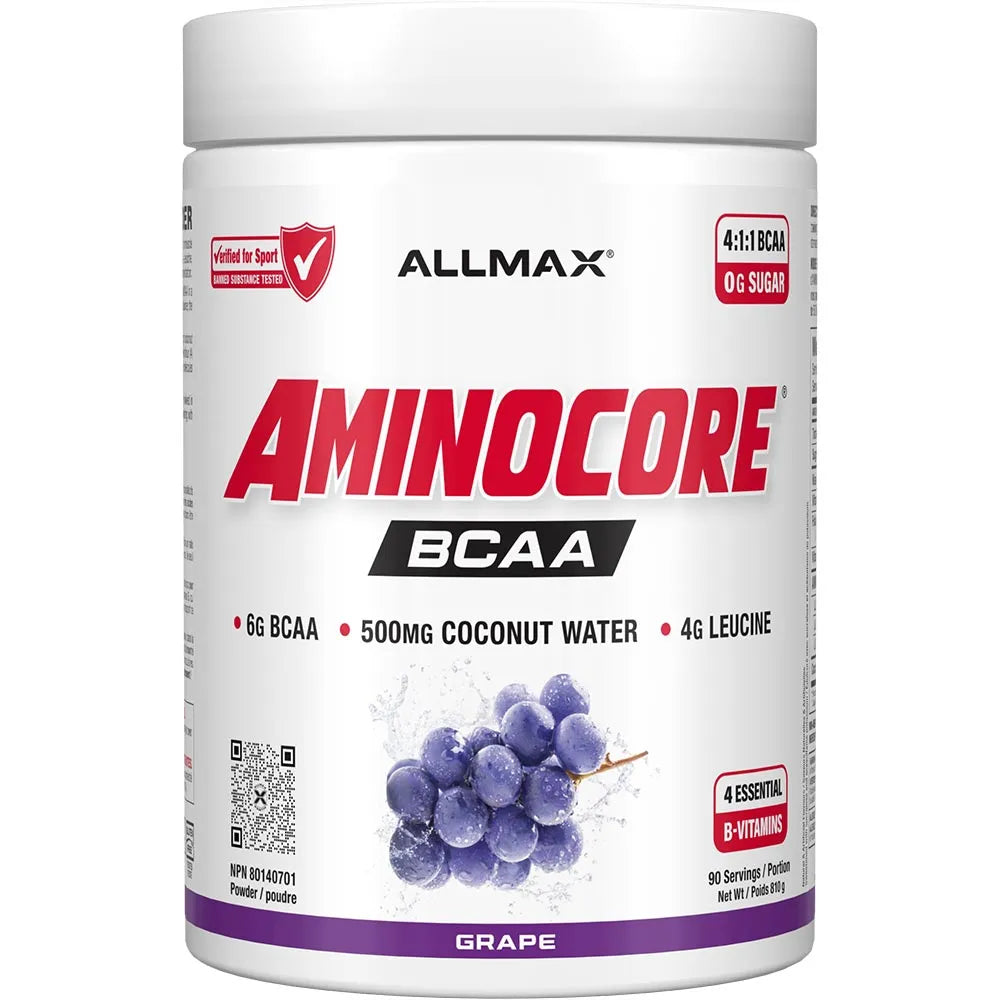 Allmax Aminocore new label white in white background