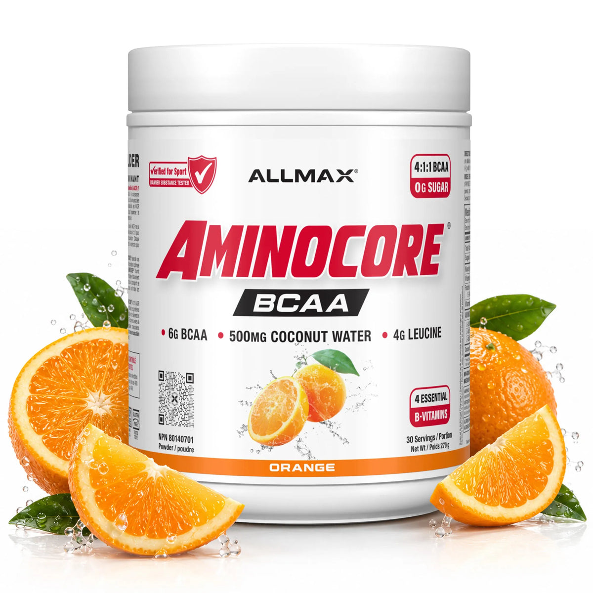 Aminocore : poudre de supplément BCAA