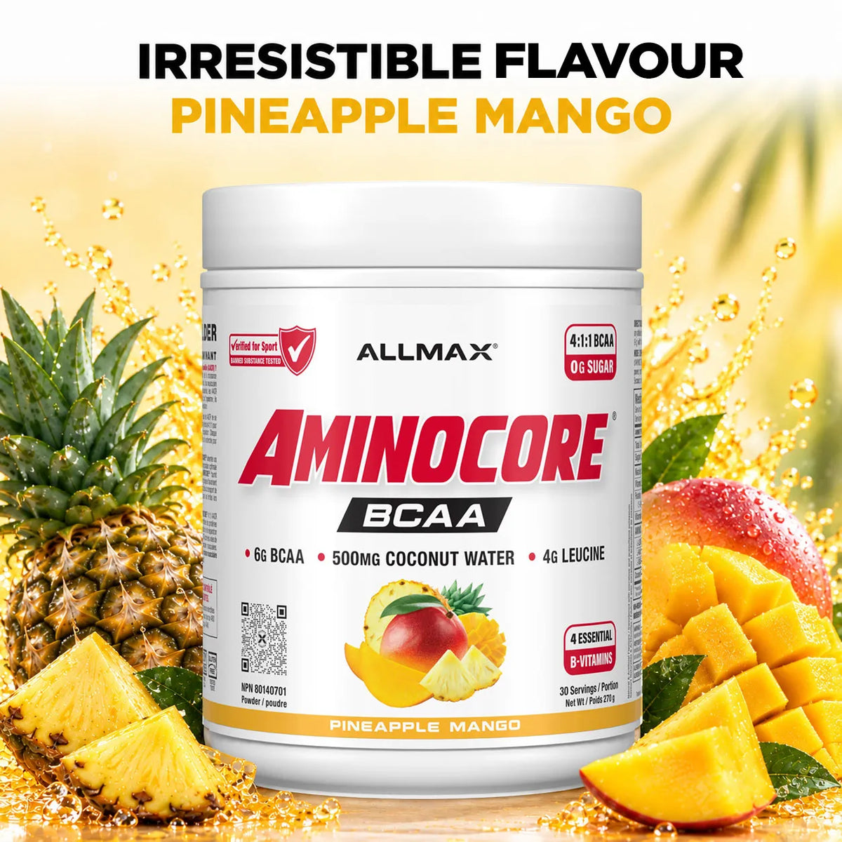 Aminocore : poudre de supplément BCAA