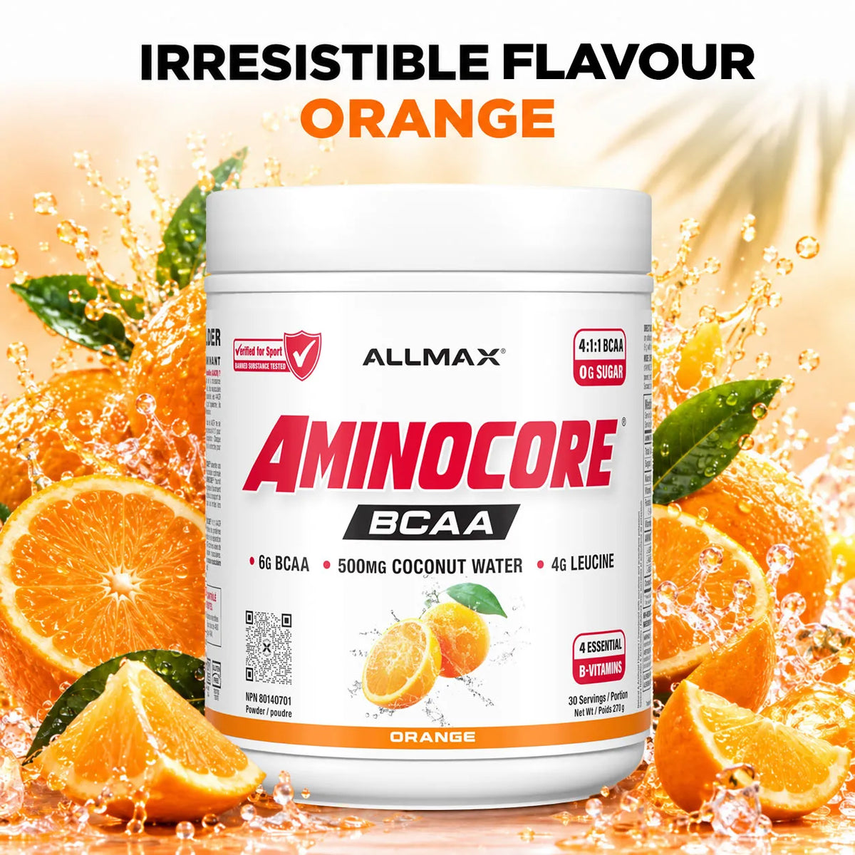 Aminocore : poudre de supplément BCAA