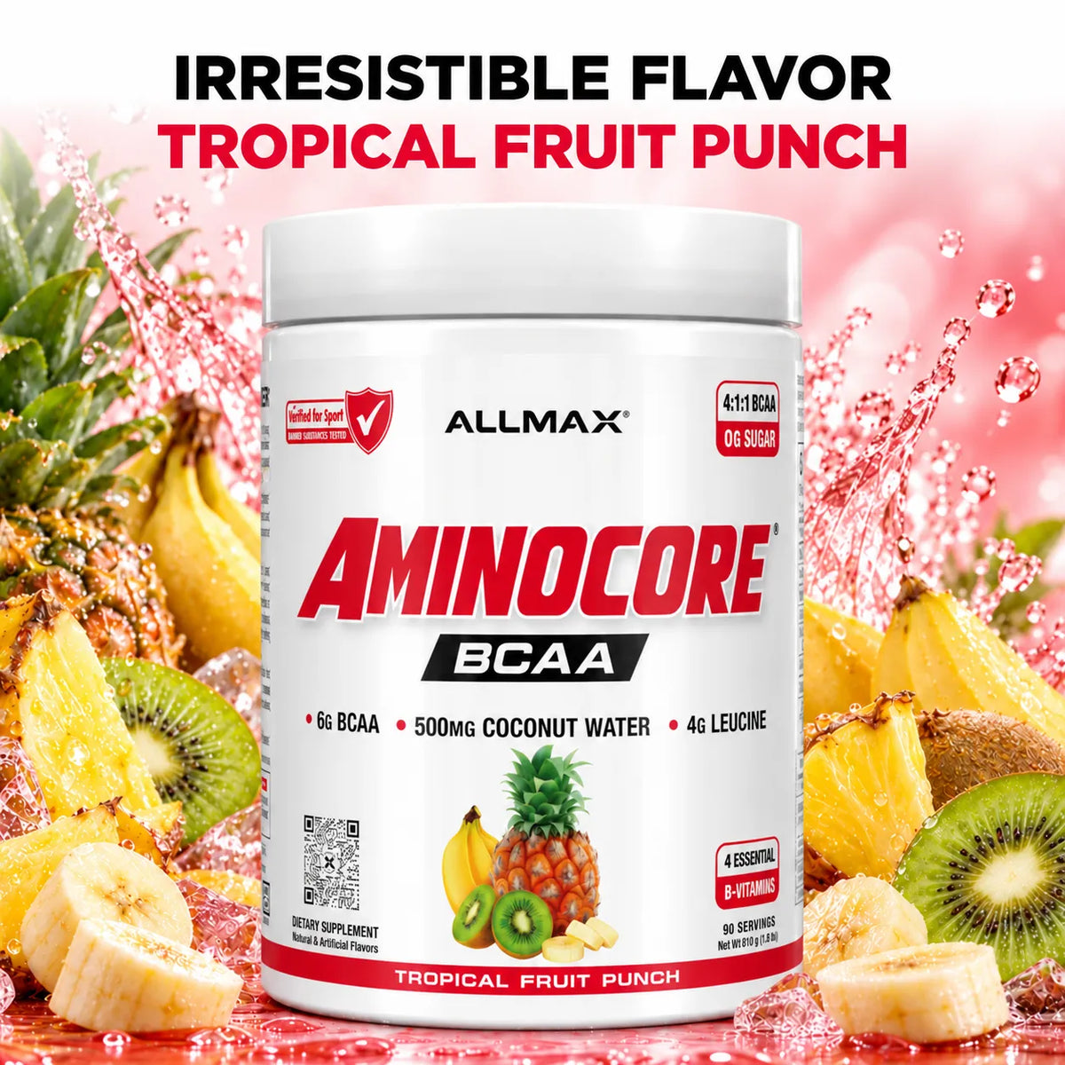 Aminocore : poudre de supplément BCAA
