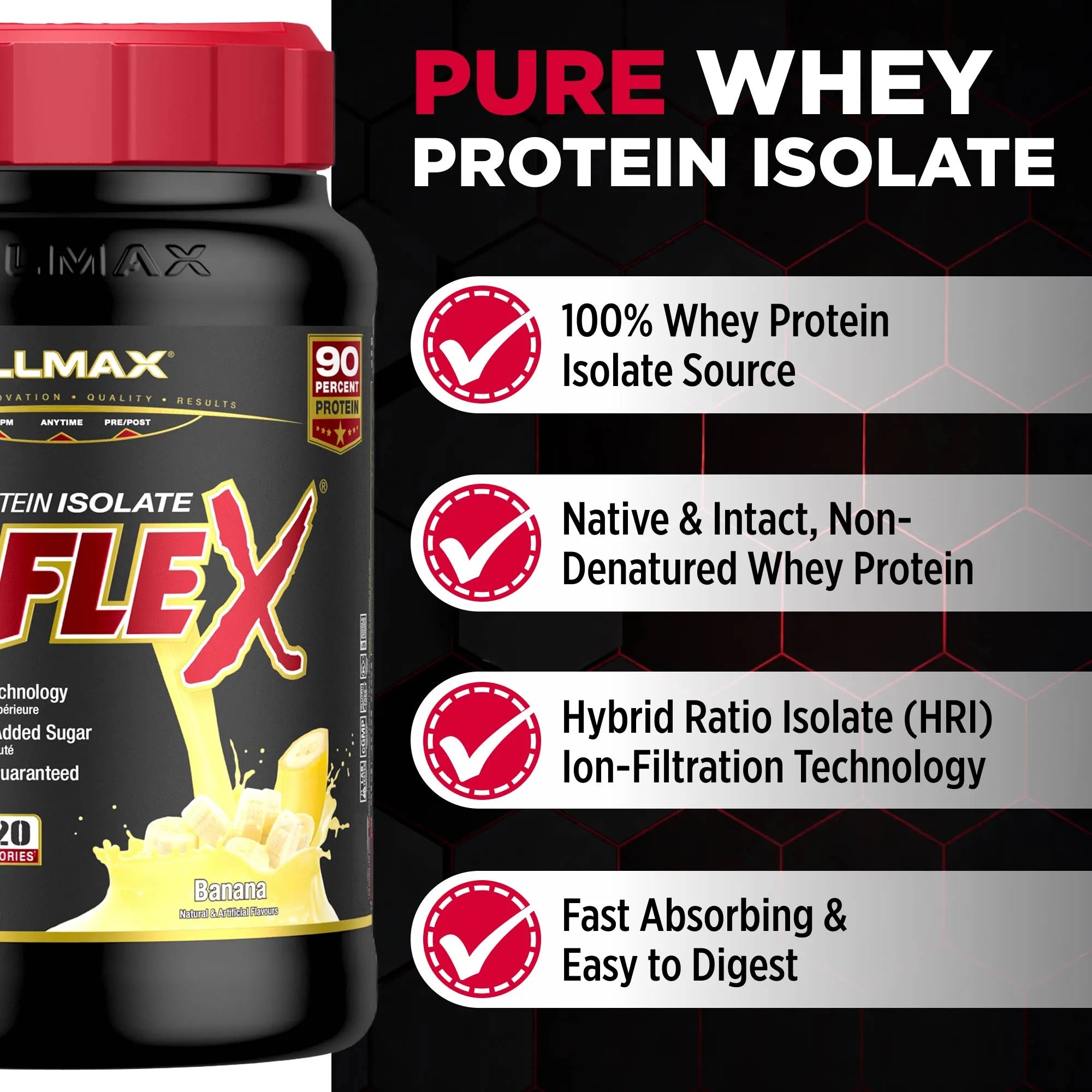 Isoflex: 100% Pure Whey Protein Isolate Powder