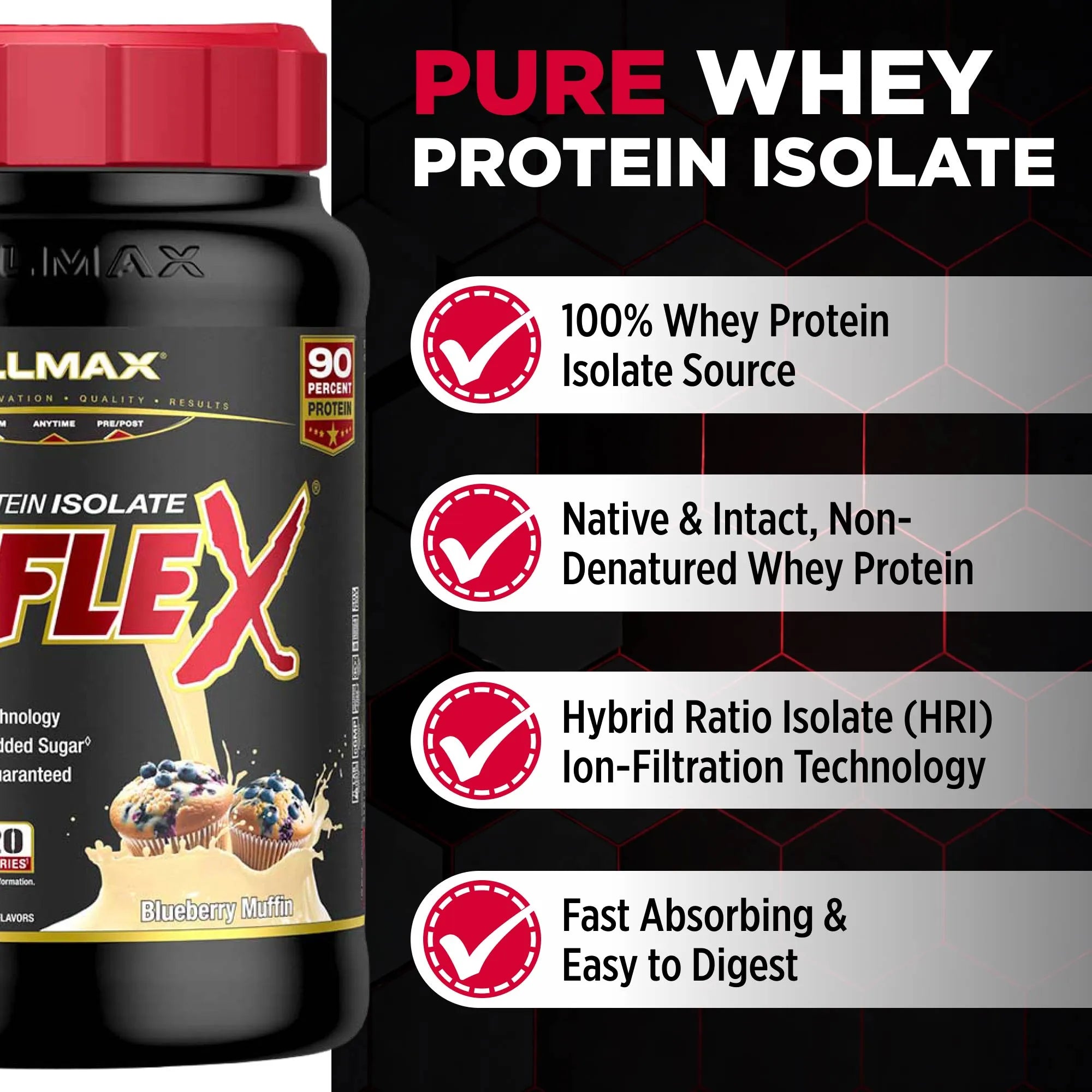 Isoflex: 100% Pure Whey Protein Isolate Powder