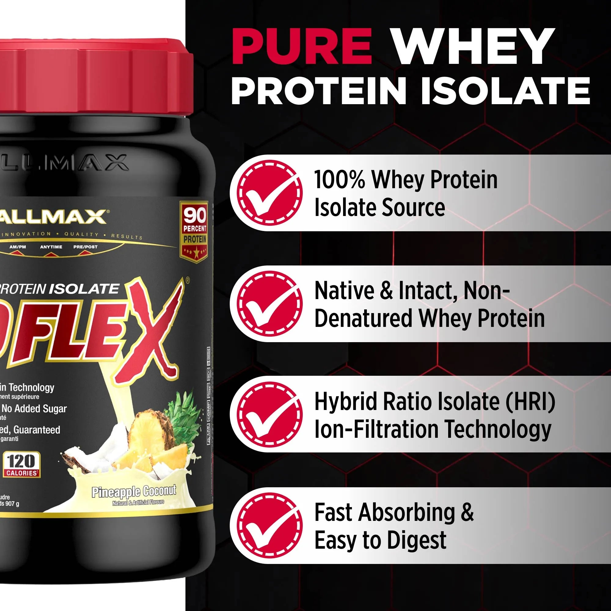 Isoflex: 100% Pure Whey Protein Isolate Powder