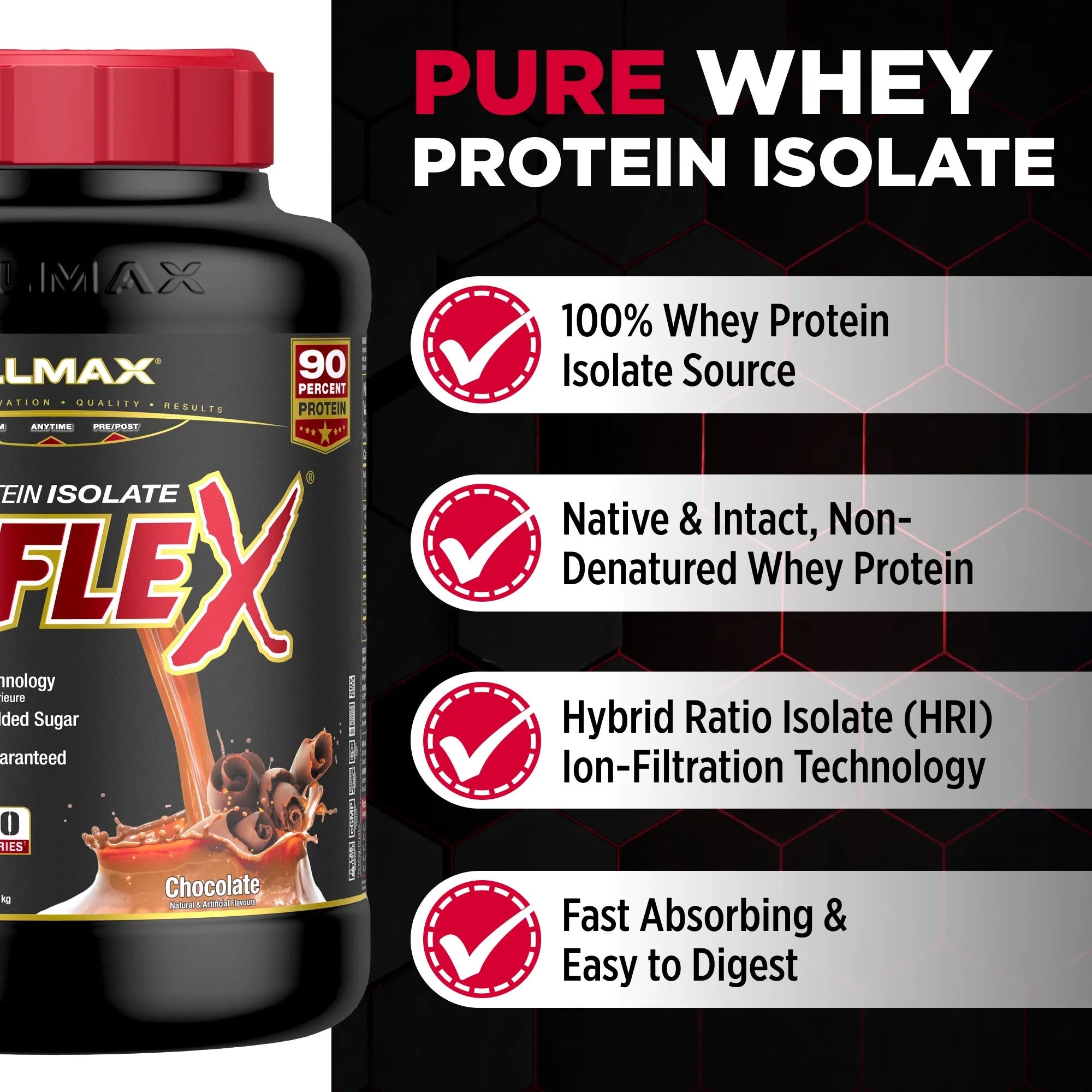 Isoflex: 100% Pure Whey Protein Isolate Powder