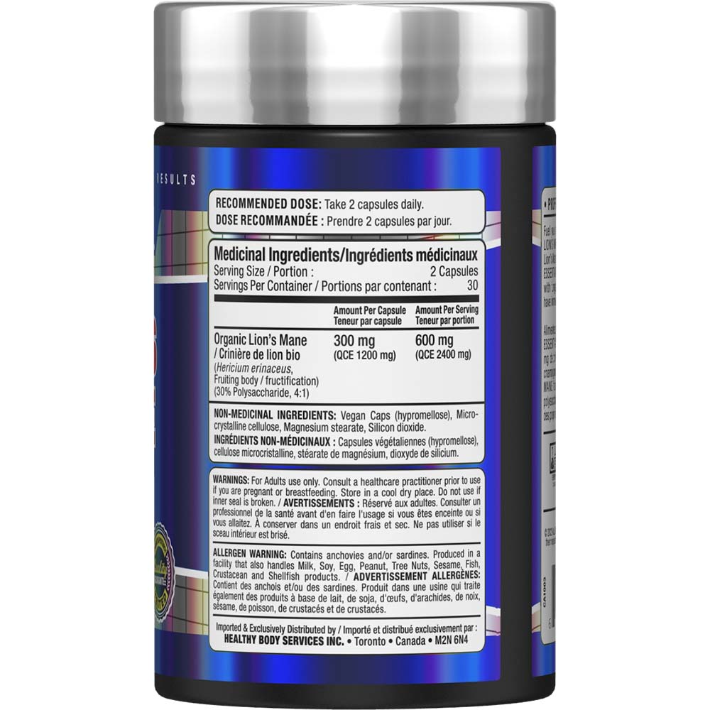 Lion's Mane by ALLMAX Nutrition in 60ct Size. SFP