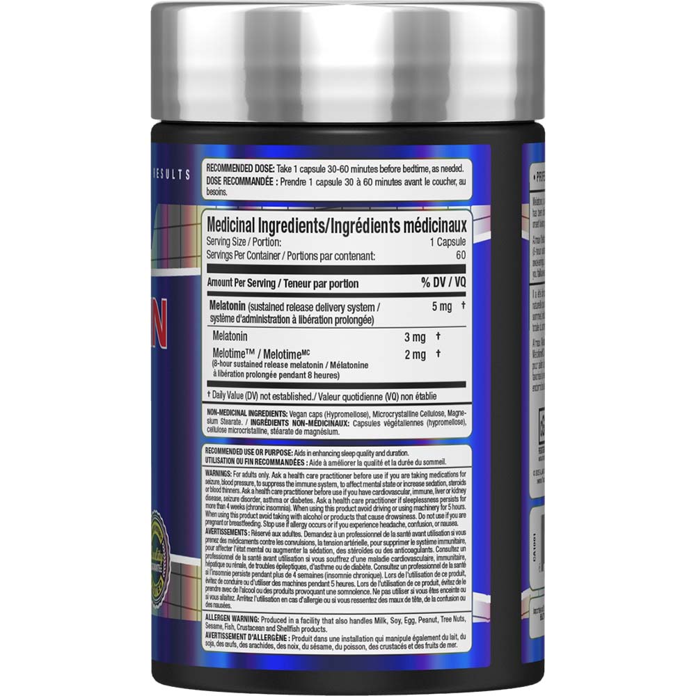 Melatonin 8HR by ALLMAX Nutrition in 60 Capsules size