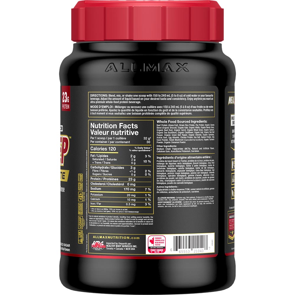 ALLMAX Meal Prep Lite supplement in Vanilla Waffle Cone flavour.