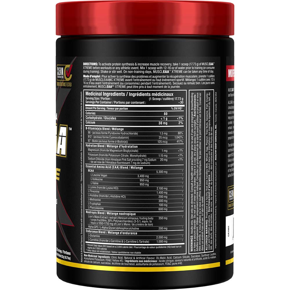 Muscle EAA Xtreme by ALLMAX Nutrition in Pina Colada Flavour and 532g Size. SFP