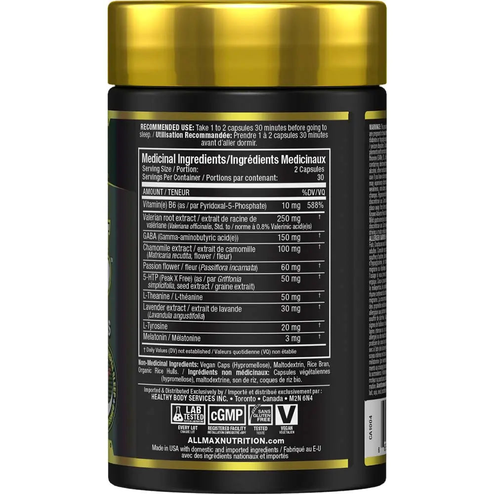 Lights Out Sleep by ALLMAX Nutrition in 60ct Size.SFP