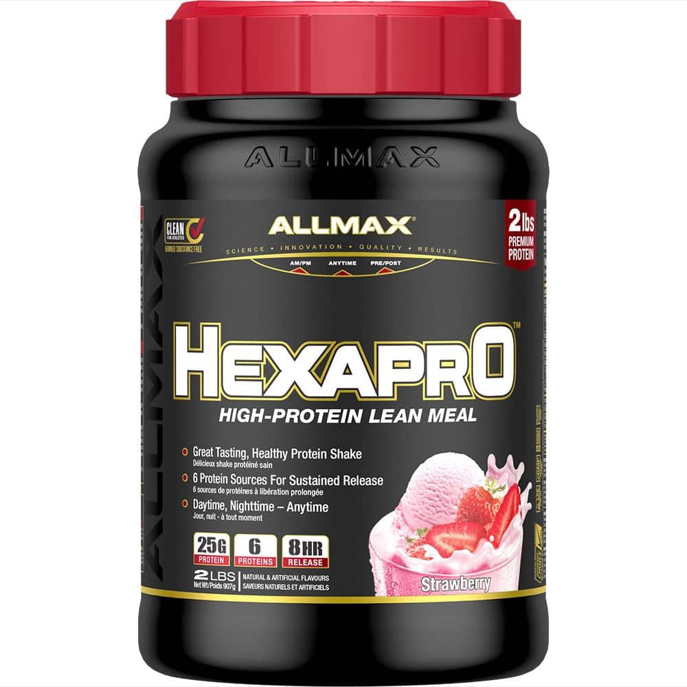 Hexapro: High Protein Lean Meal allmaxnutrition 2 lb Strawberry