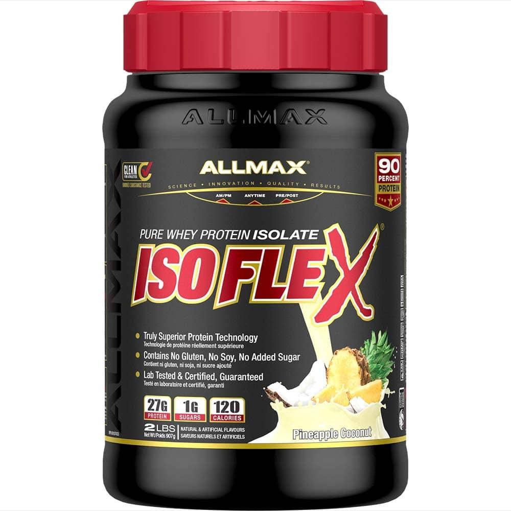 Isoflex: Whey Isolate Protein Powder allmaxnutrition 2 lb Pineapple Coconut