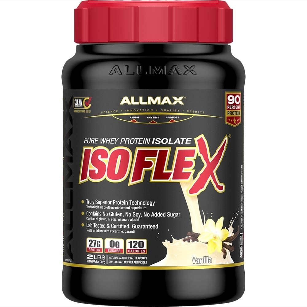 Isoflex: Whey Isolate Protein Powder allmaxnutrition 2 lb Vanilla