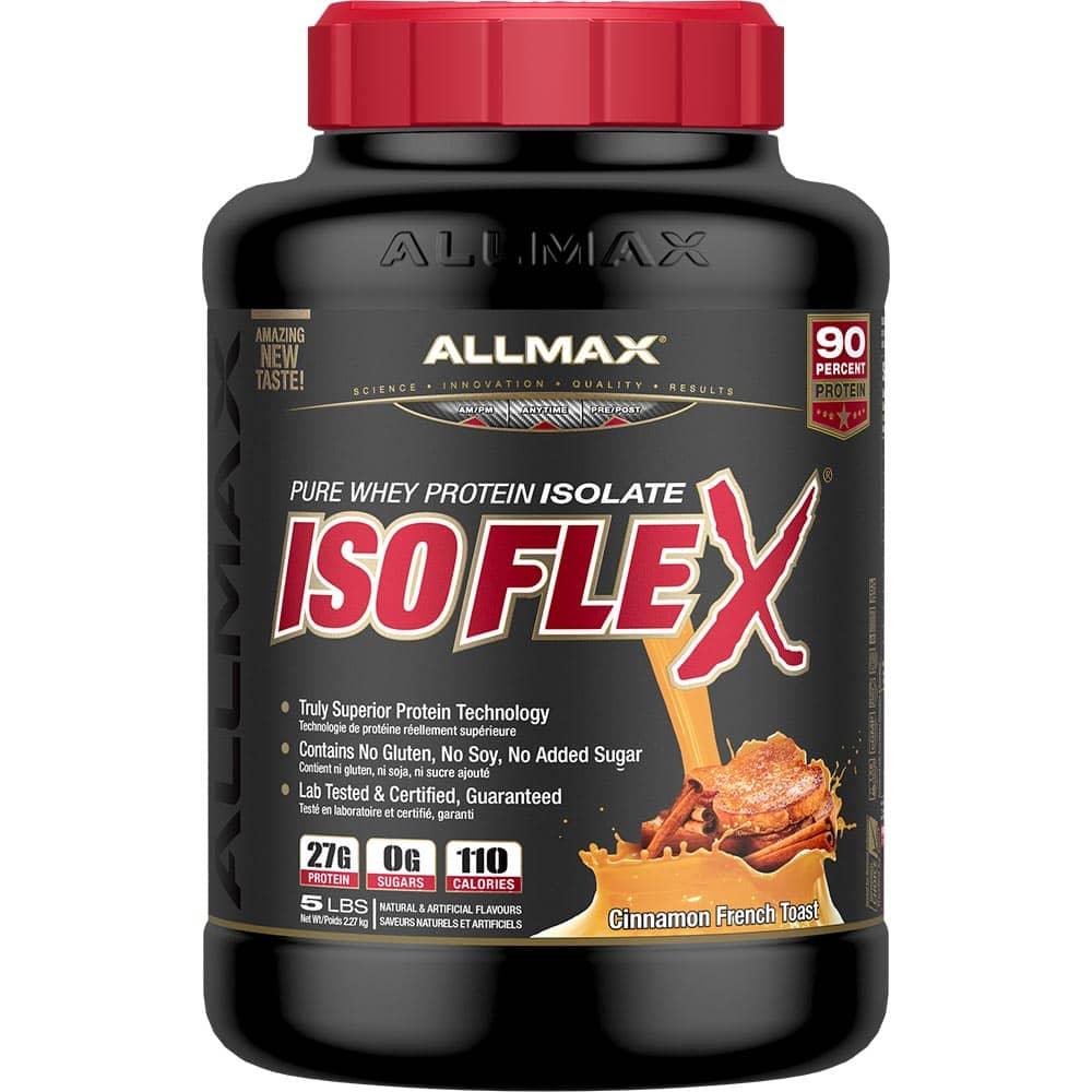 Isoflex: Whey Isolate Protein Powder allmaxnutrition 5 lb Cinnamon French Toast