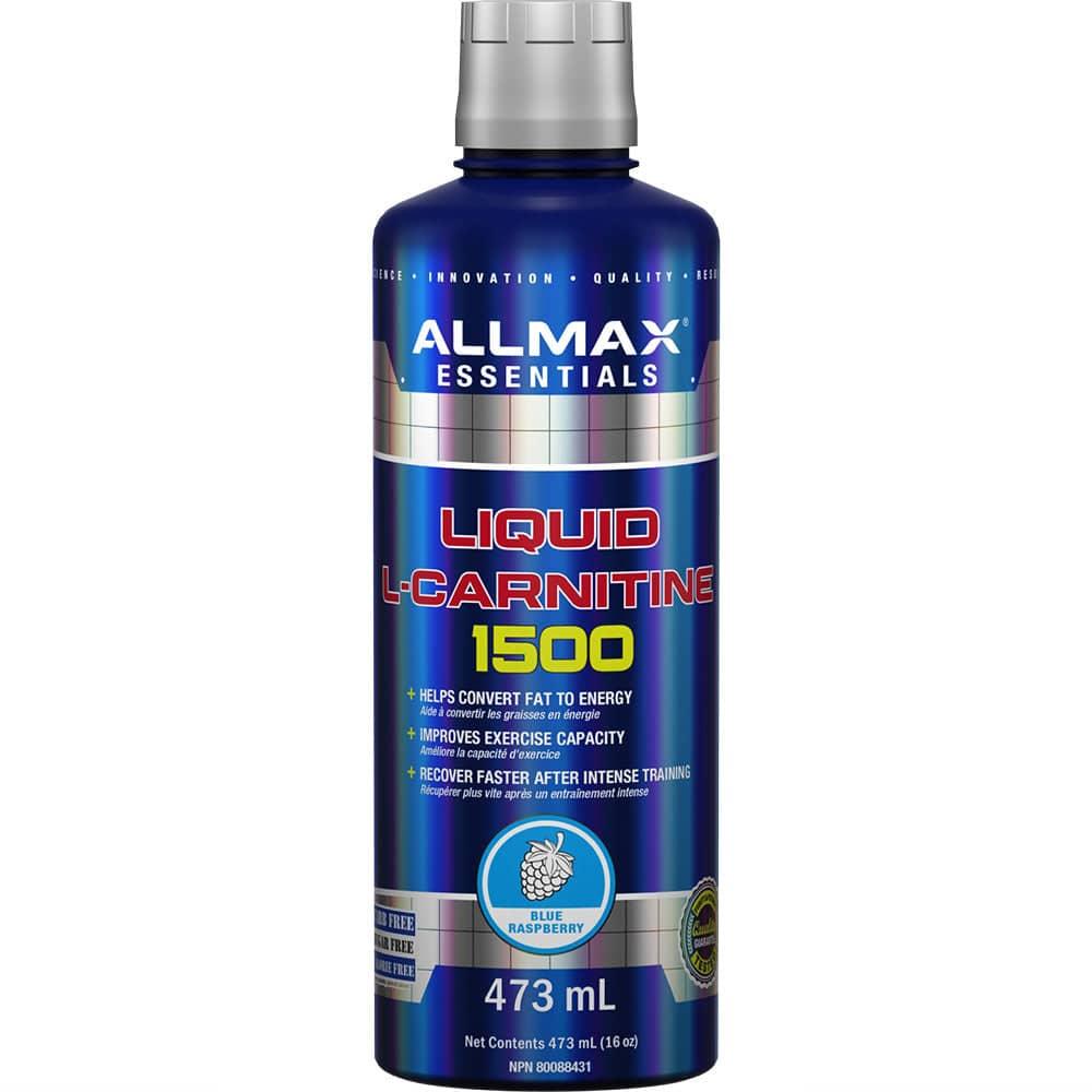 L-CARNITINE LIQUID allmaxnutrition 473ml (16oz) Blue Raspberry