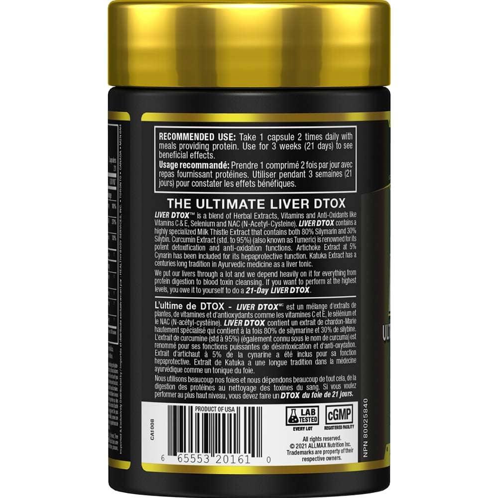 Liver D-Tox by ALLMAX Nutrition in 42ct Size.