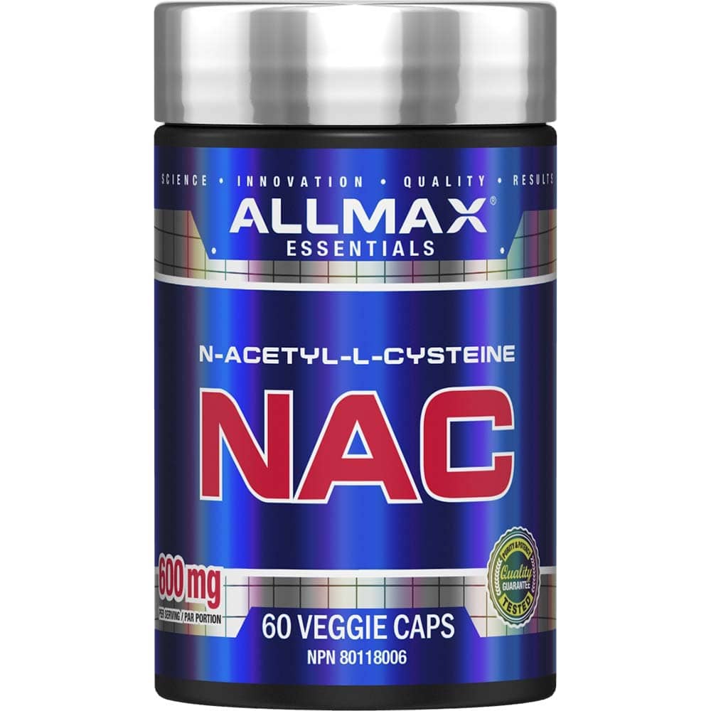 NAC by ALLMAX Nutrition in 60ct Size.