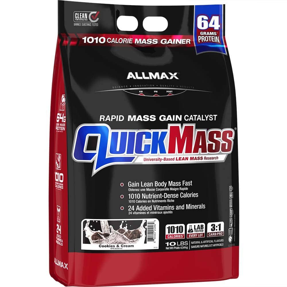 QuickMass Rapid Mass Gain Catalyst allmaxnutrition 10 lbs Cookies & Cream