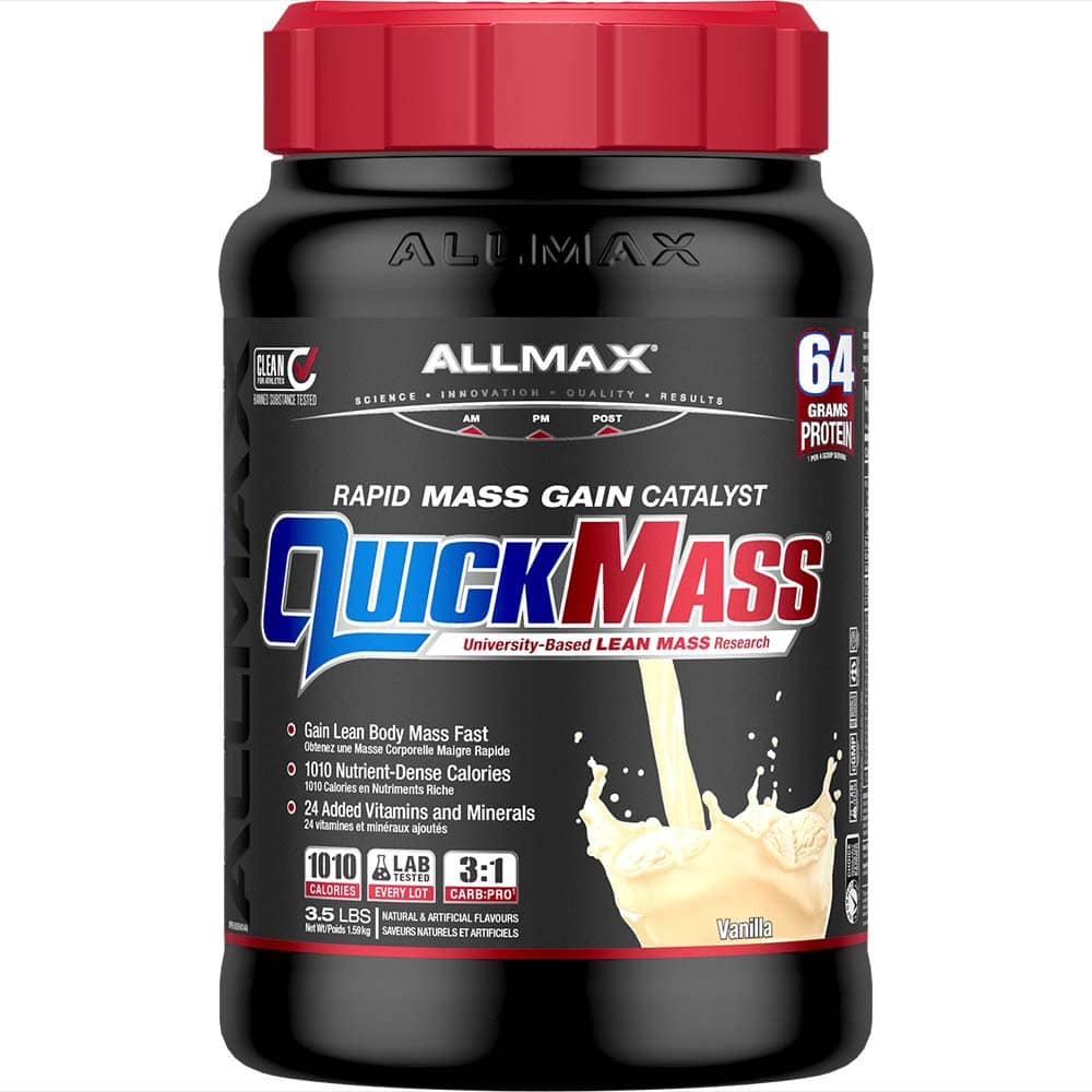 QuickMass Rapid Mass Gain Catalyst allmaxnutrition 3.5 lbs Vanilla