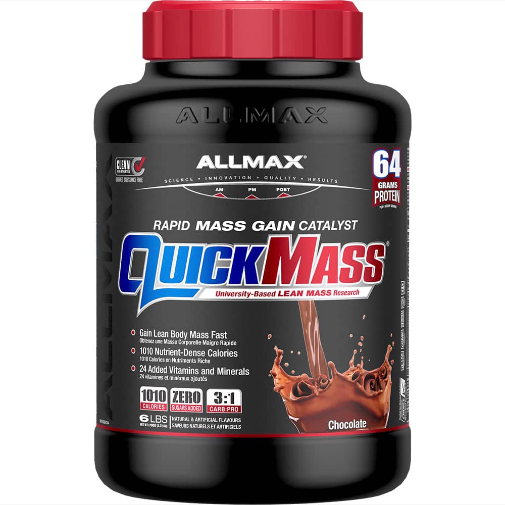 QuickMass Rapid Mass Gain Catalyst allmaxnutrition 6 lbs Chocolate