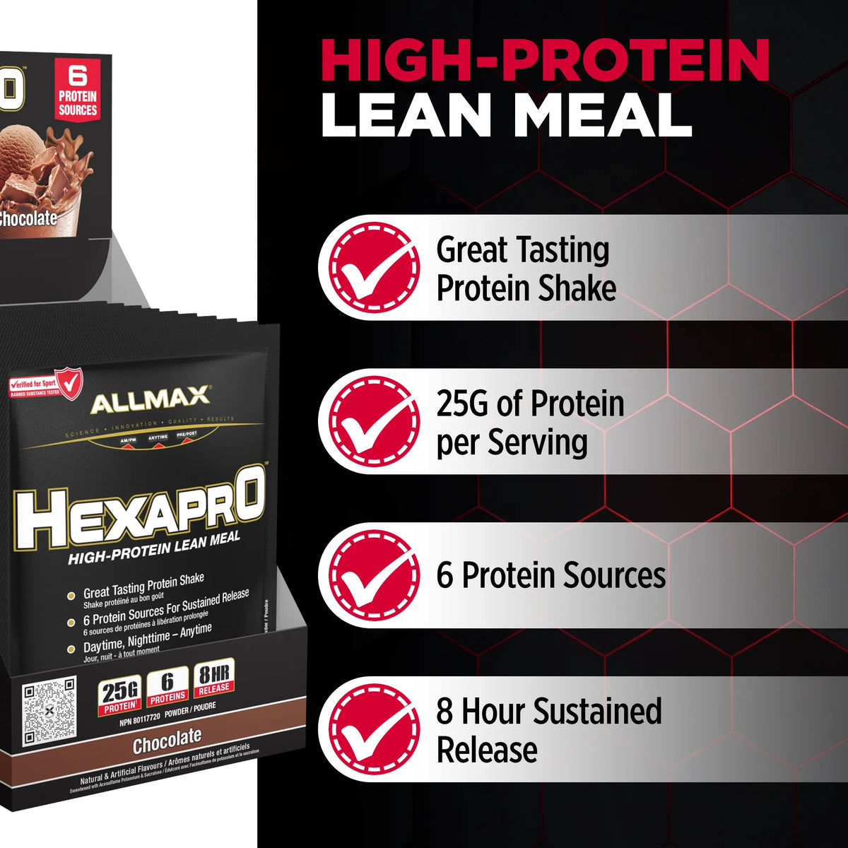 Hexapro : Repas maigre riche en protéines