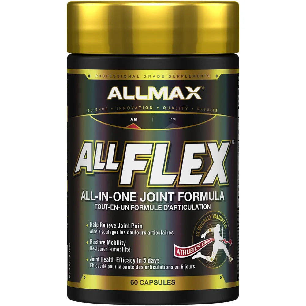 AllMax AllFlex supplement container on a white background