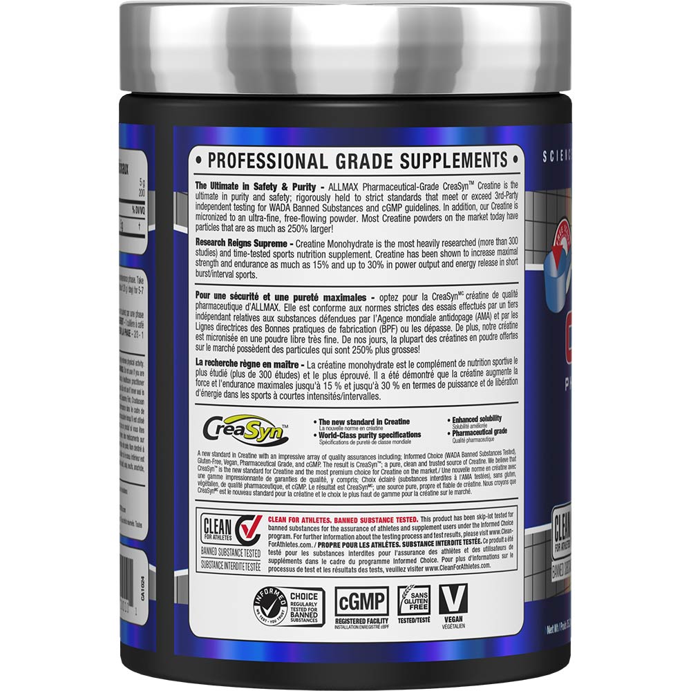 Creatine by ALLMAX Nutrition in 1000g Size.