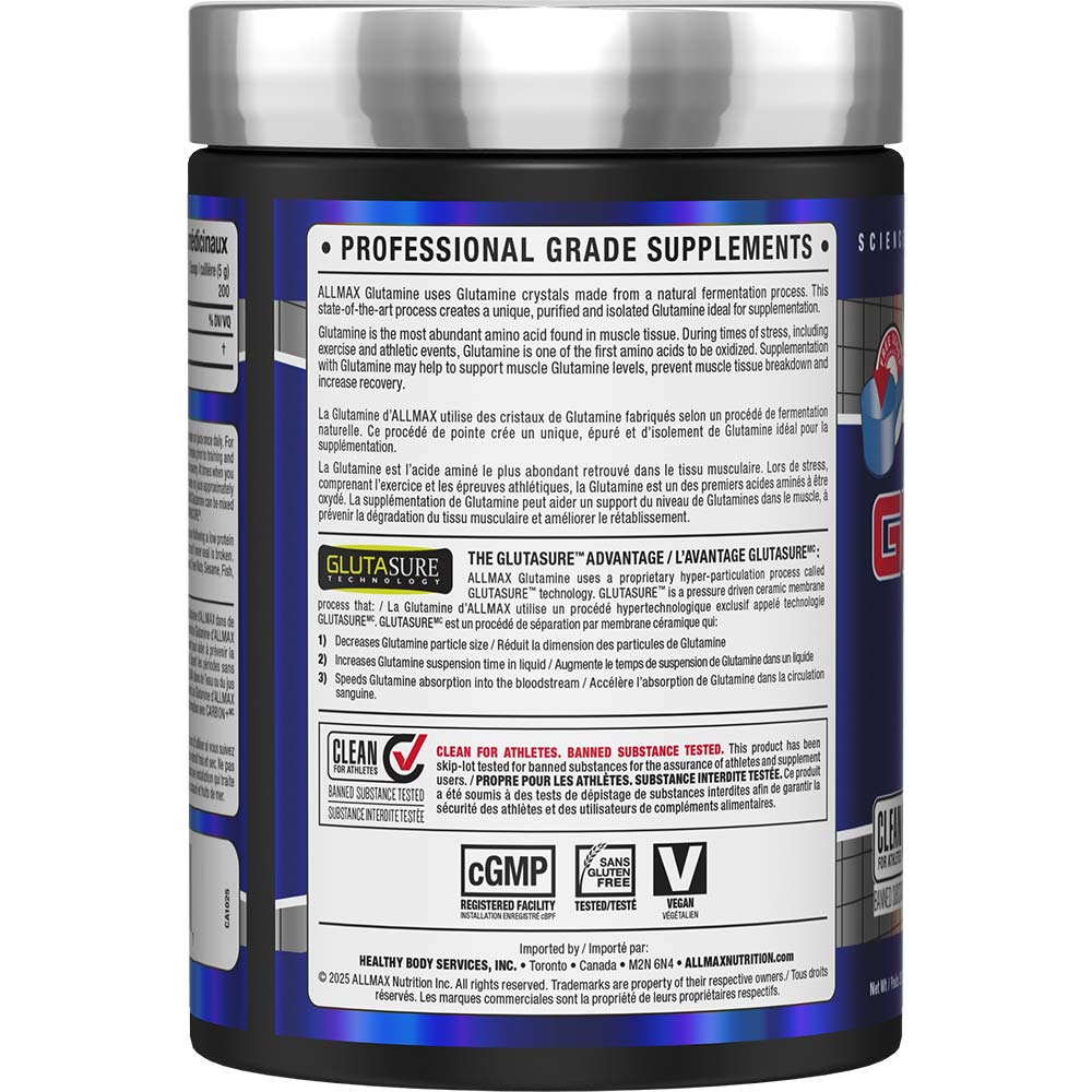 L-Glutamine Powder ALLMAX Nutrition 1000g 