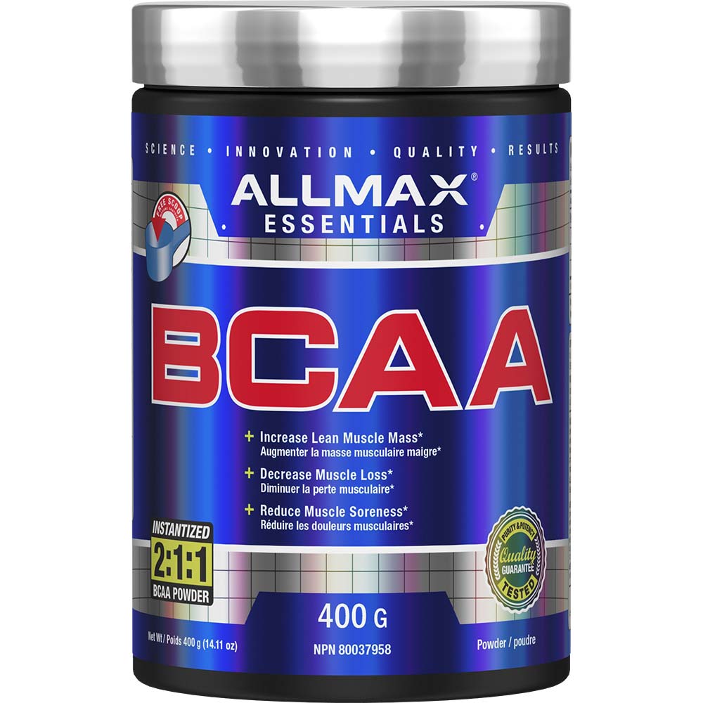 BCAA 2:1:1 by ALLMAX Nutrition in 400g Size.