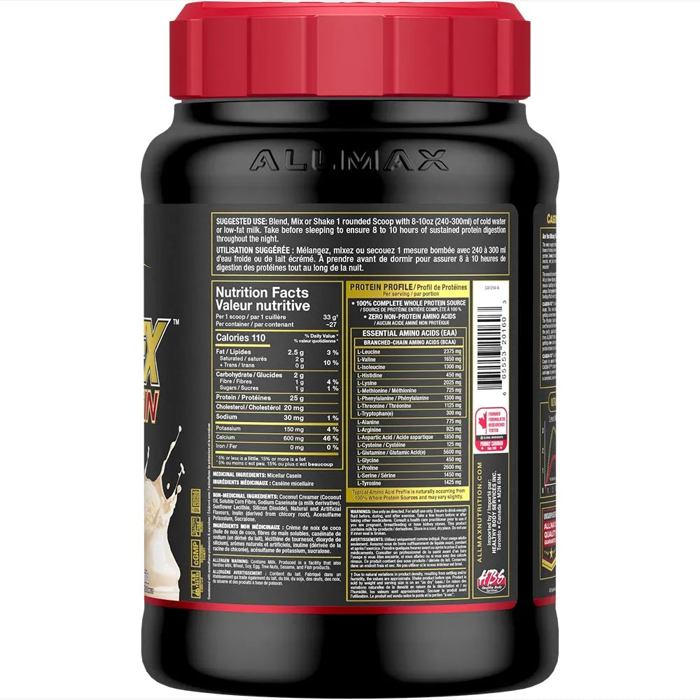 caseinfx allmax protein tub chocolate