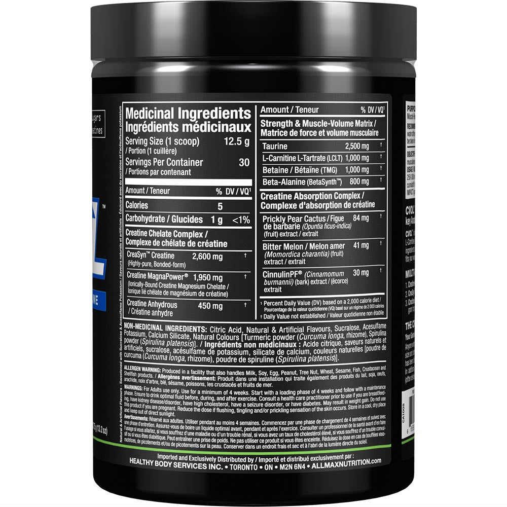 C: VOL  by ALLMAX Nutrition in Coconut Lime Flavour and 375g Size. SFP