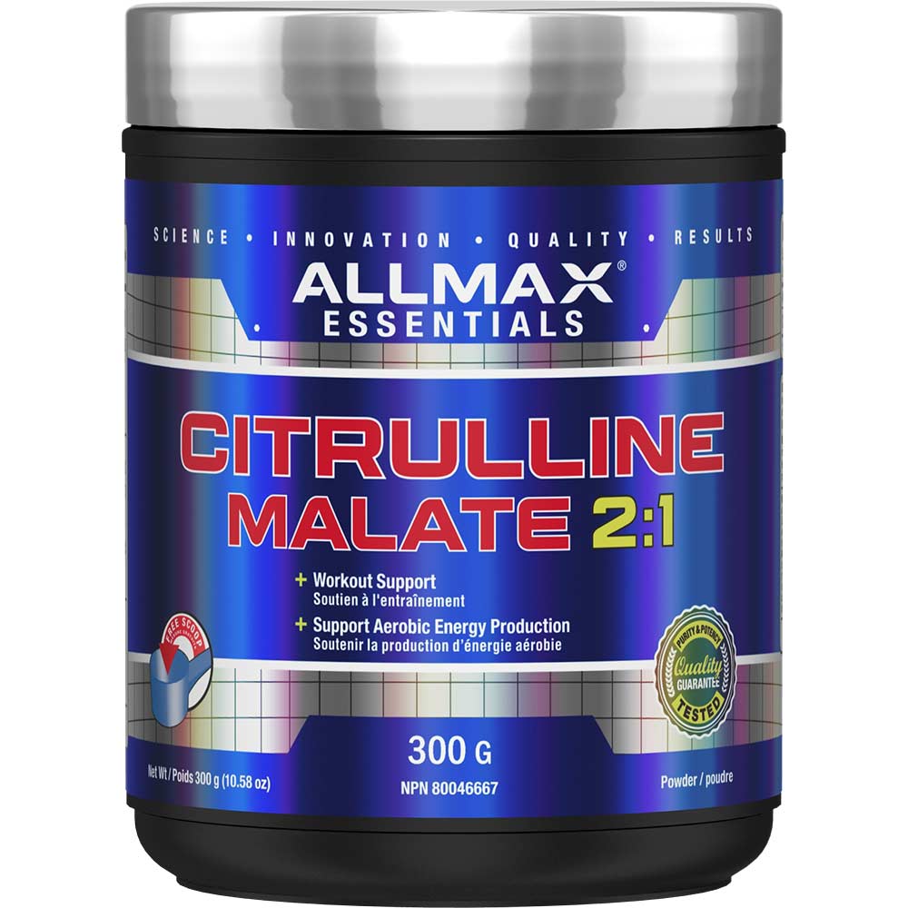 Citrulline Malate 2:1 by ALLMAX Nutrition in 300g Size.