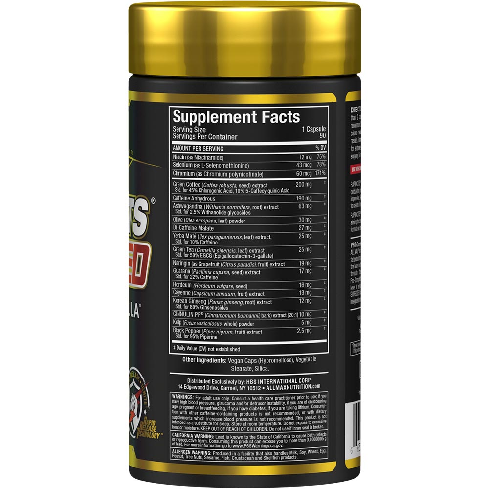 Brûleur de graisse thermogénique déchiqueté Rapidcuts