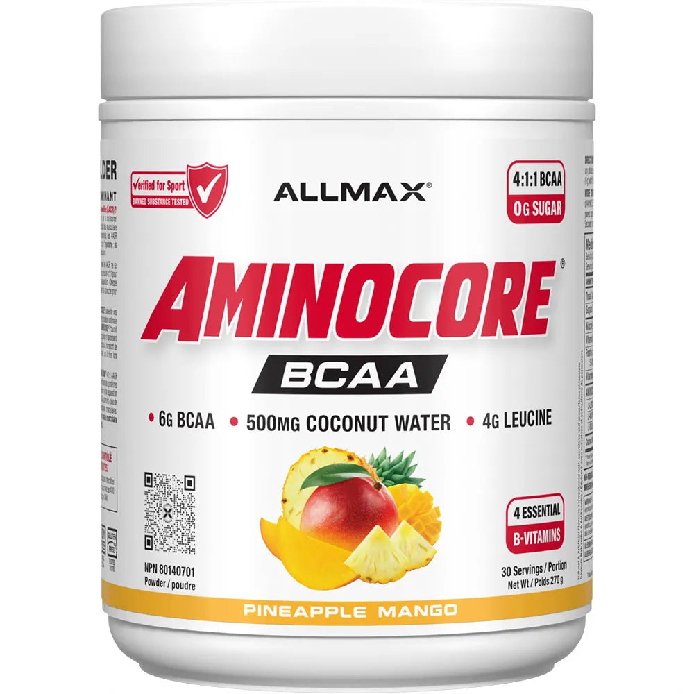 Allmax Aminocore new label white in white background