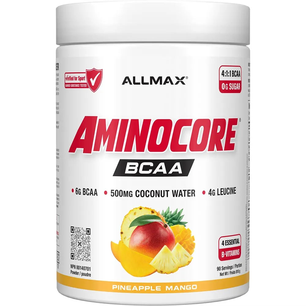 Allmax Aminocore new label white in white background