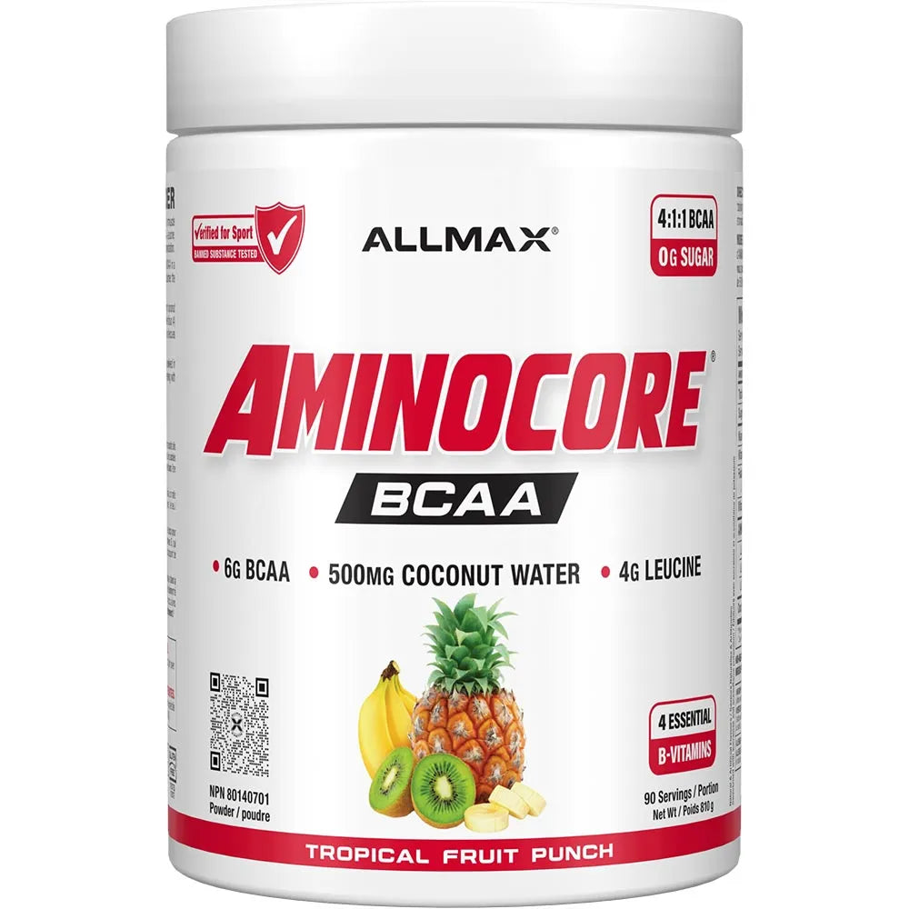 Allmax Aminocore new label white in white background
