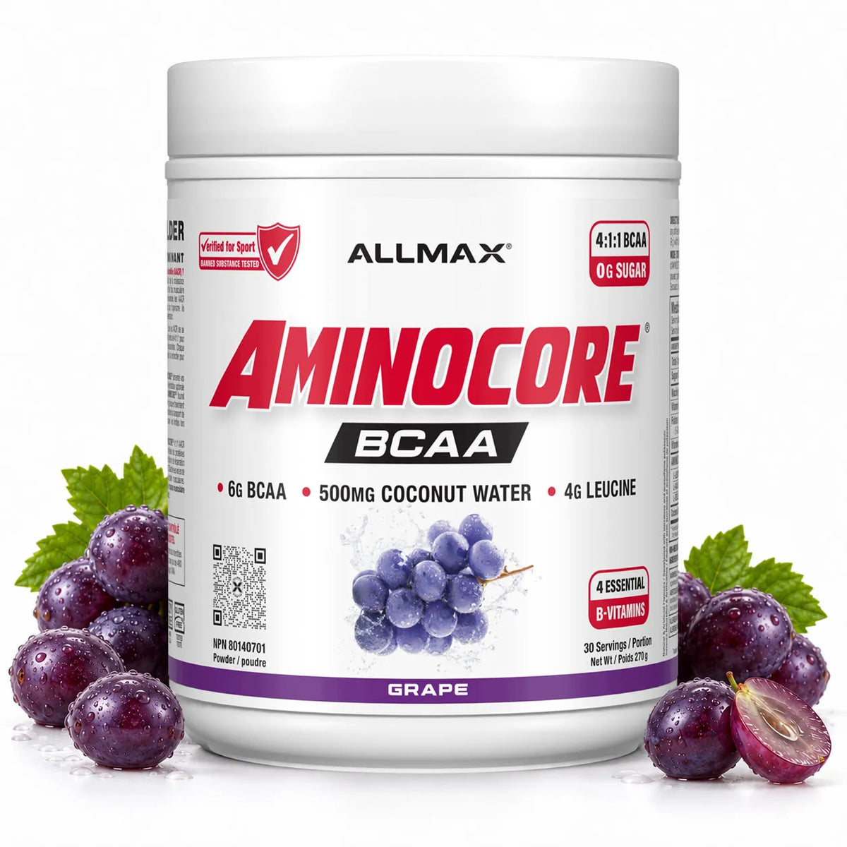 Aminocore : poudre de supplément BCAA