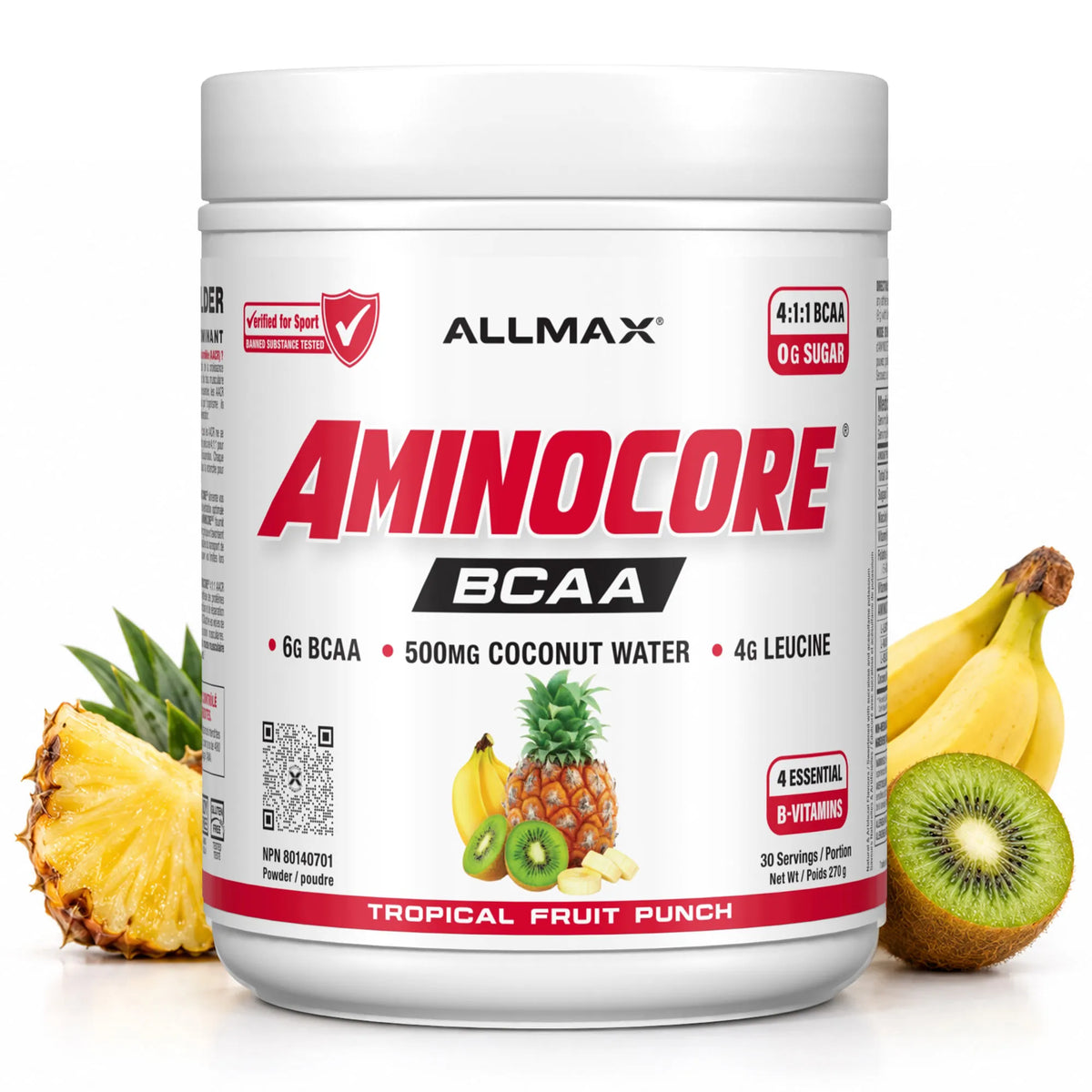 Aminocore : poudre de supplément BCAA