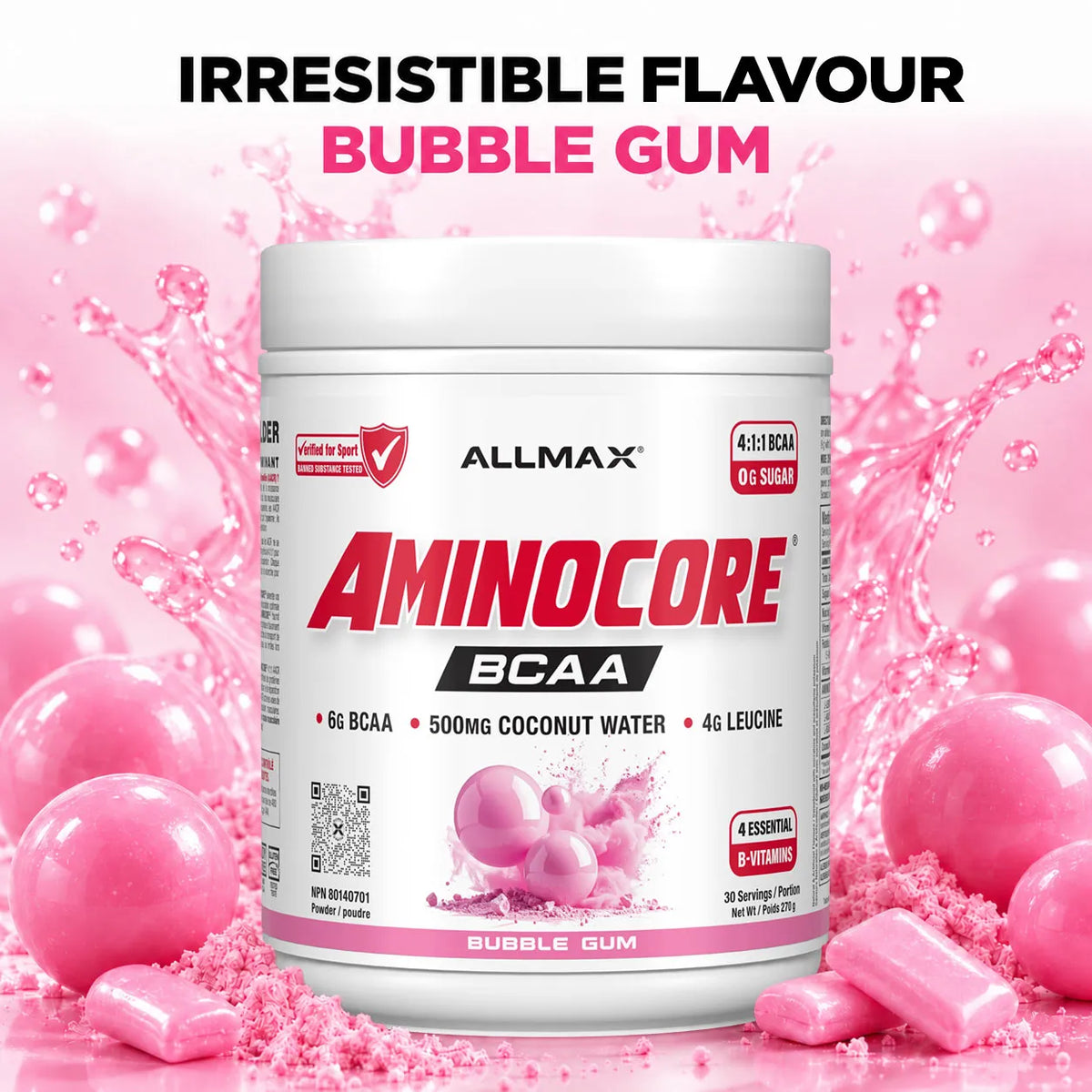 Aminocore : poudre de supplément BCAA