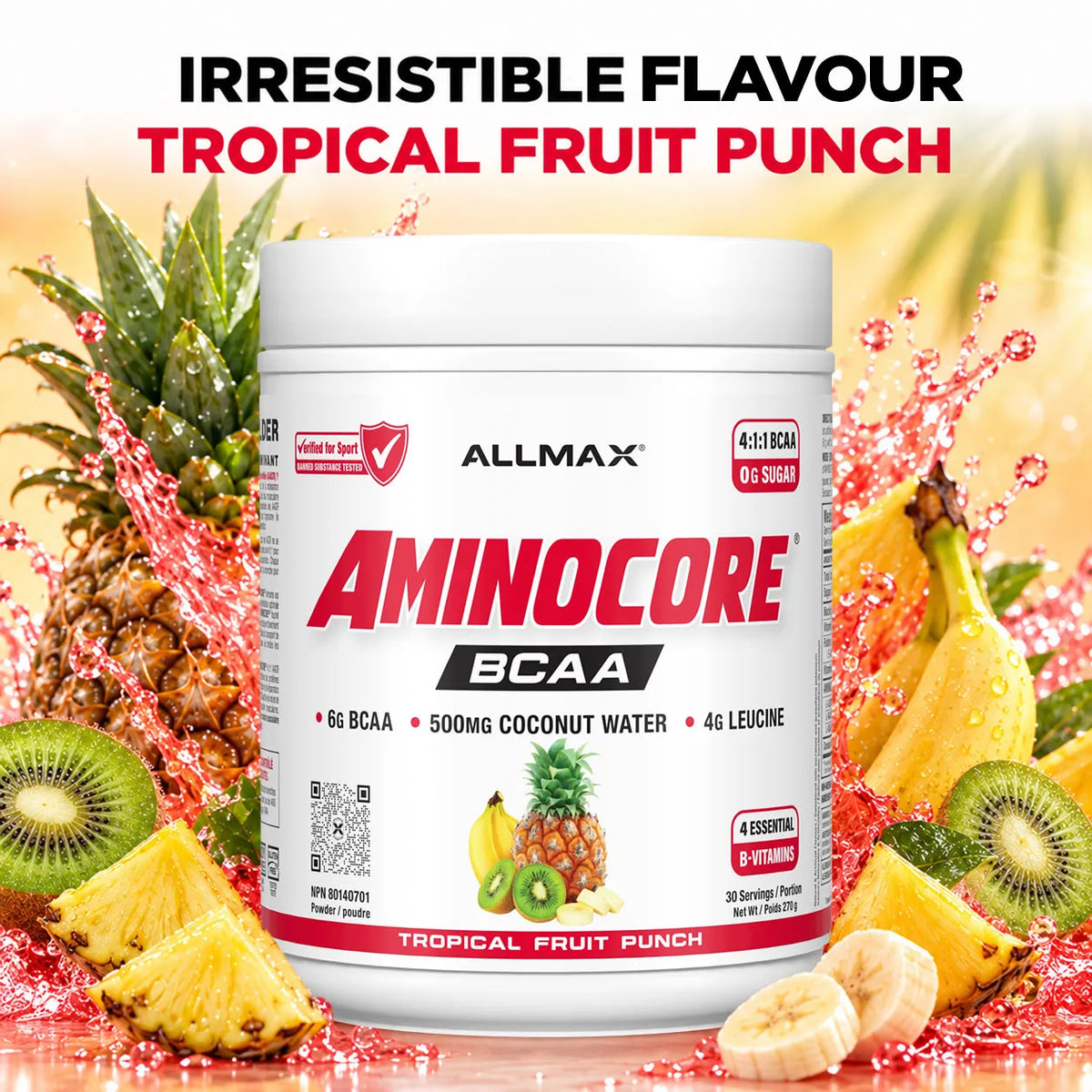 Aminocore : poudre de supplément BCAA